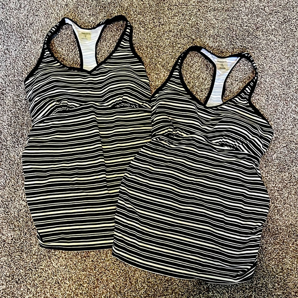 Set of Motherhood Maternity Tankinis/Swim Tops
